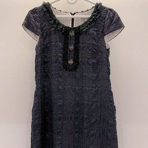 Vintage Moiselle Dress, Size 38, Black
